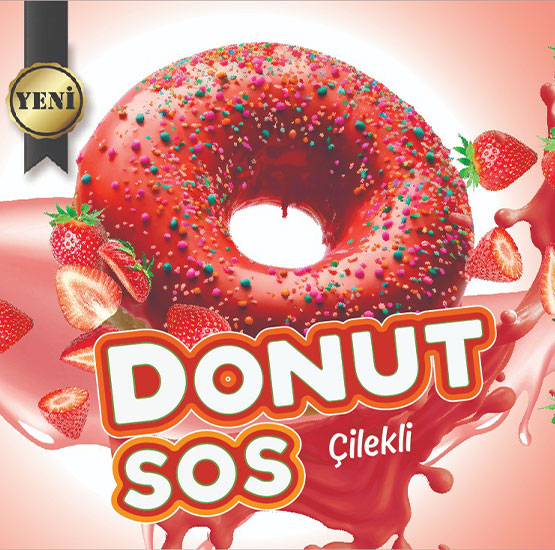 Donut Sos Çilekli