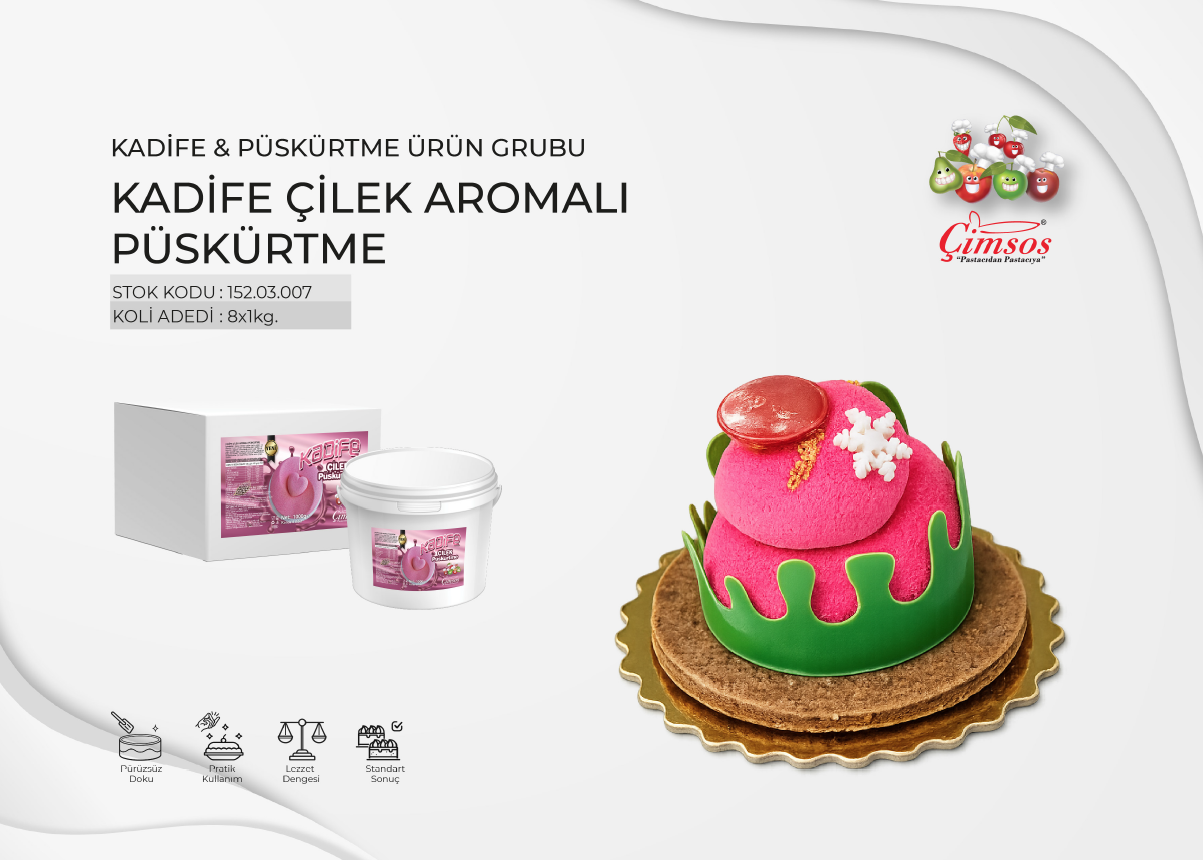 Kadife Çilek Aromalı Püskürtme