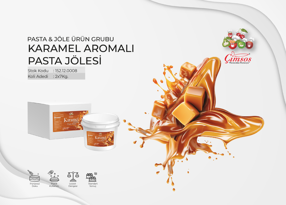 Karamel Aromalı Pasta Jölesi